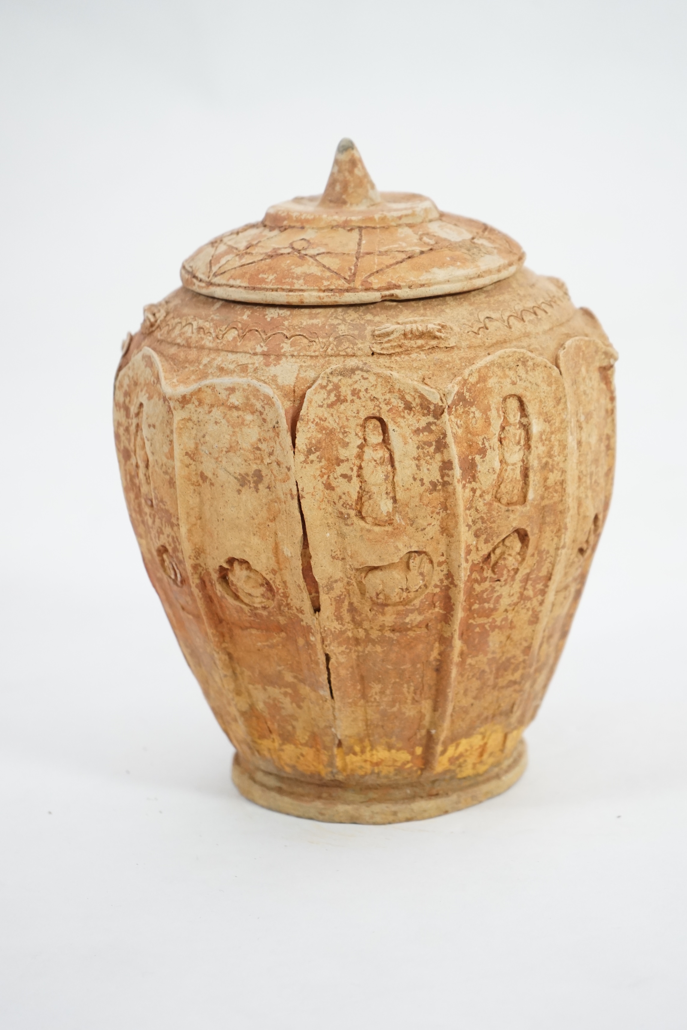 A fine Chinese Buddhist pottery zodiac jar, Song Dynasty (AD 960 - 1279), or possibly the Yuan Dynasty (AD 1279-1368)